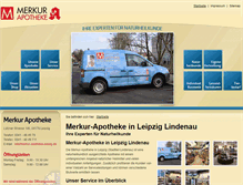 Tablet Screenshot of merkur-apotheke-leipzig.de